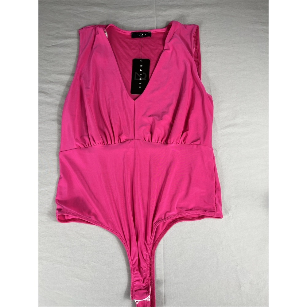 Saints 21 Bodysuit Womens Size Extra Large Hot Pink Sleeveless New With Tags